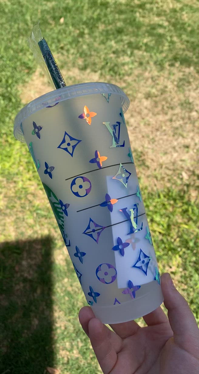 vuitton starbucks cup with